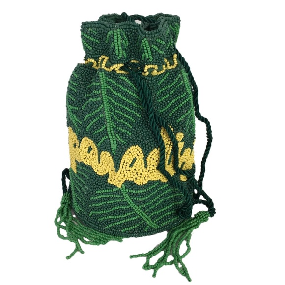 Paradise beaded drawstring bag - Picture 12 of 14